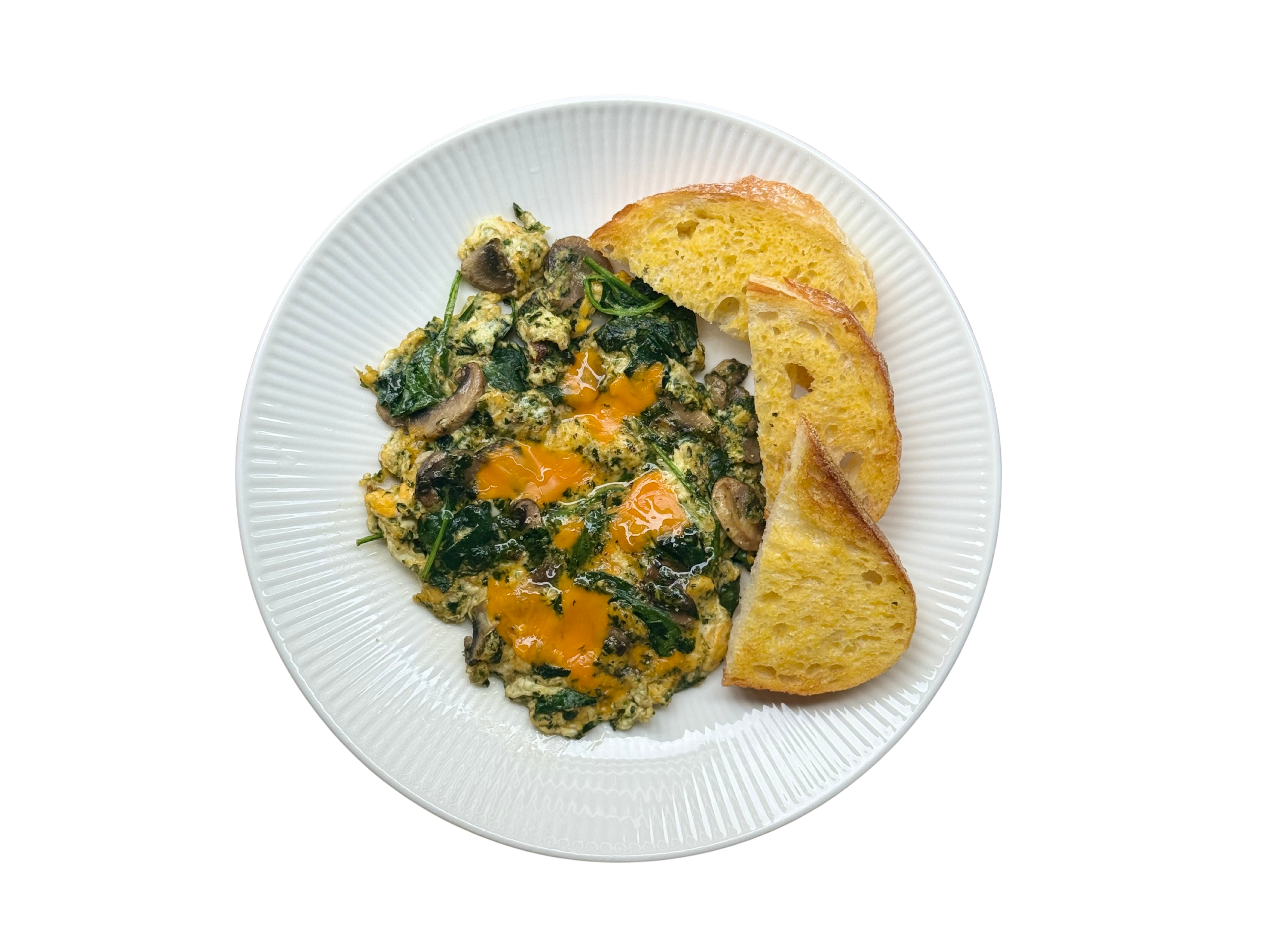 Mushroom Spinach Omelette Sweet Rose Café Adelaide